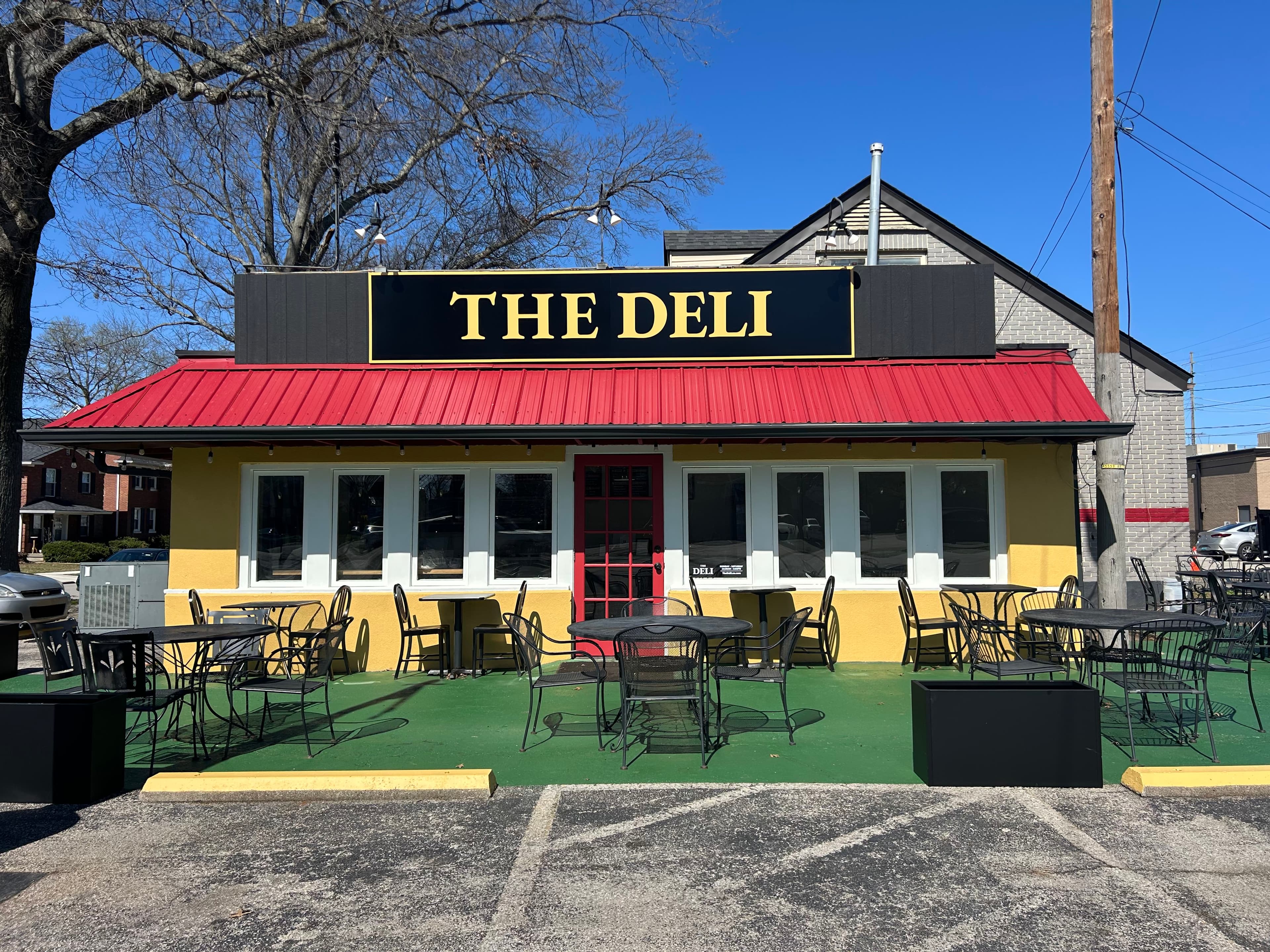 The Deli exterior - neighborhood deli in St. Matthews, Louisville KY