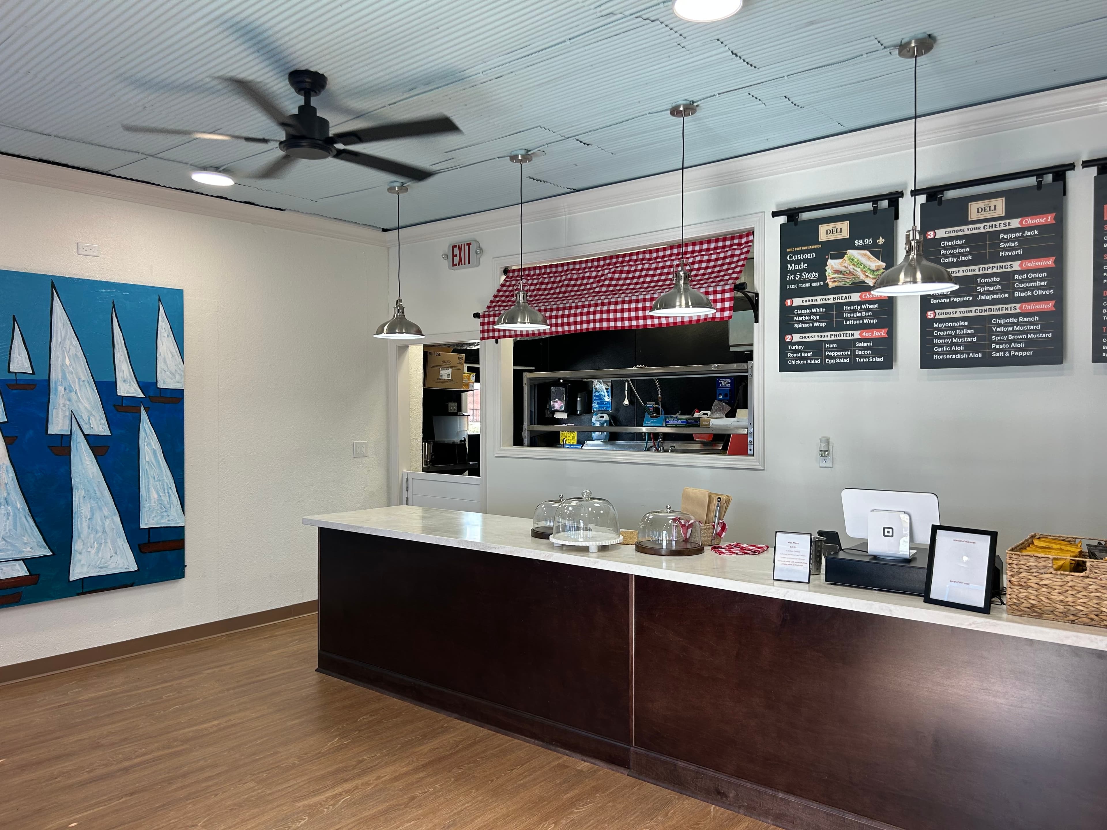 The Deli counter and menu boards - deli in Louisville KY